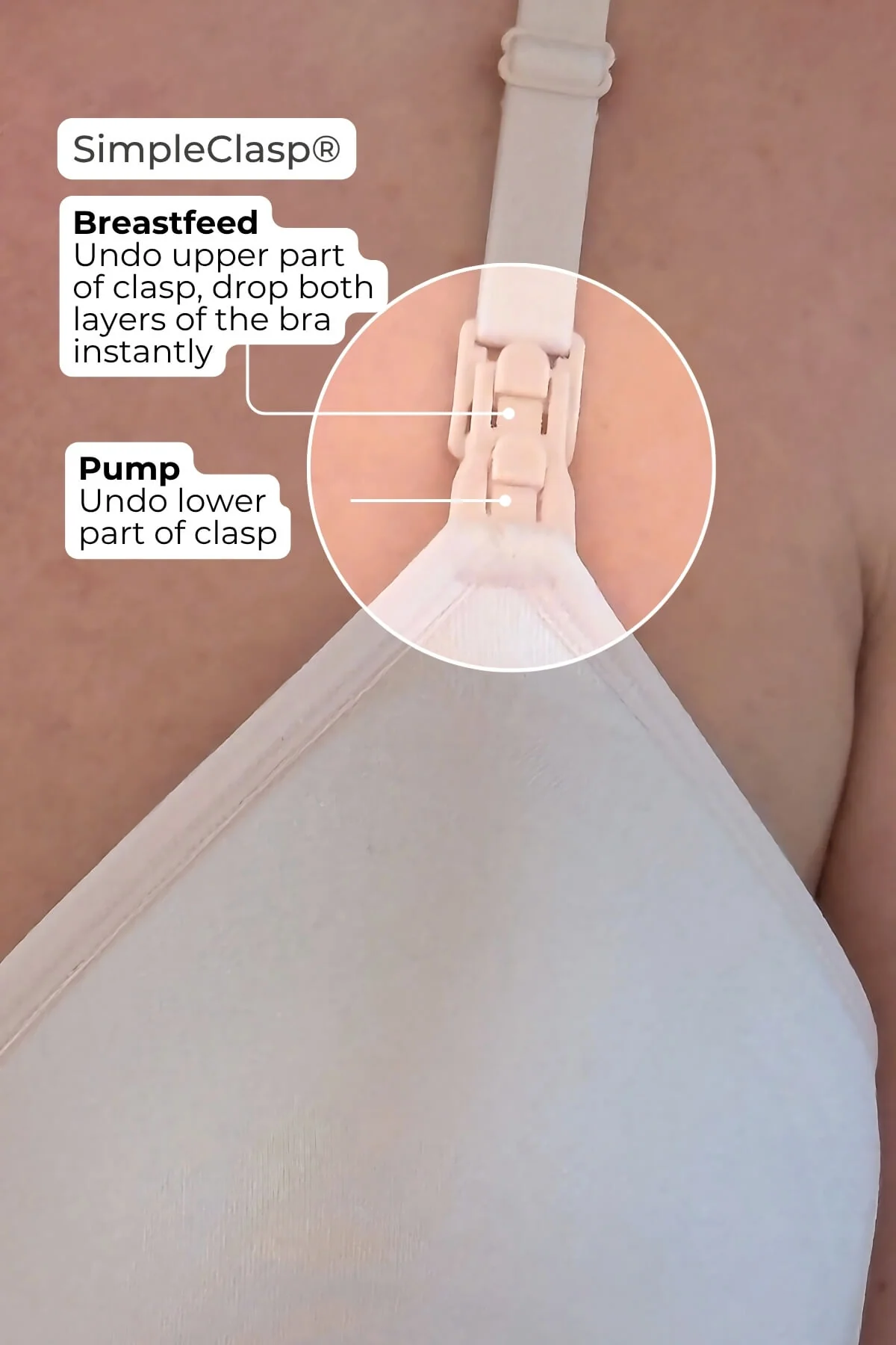 SuperMom® Silhouette Hands-Free Pumping & Nursing Bra | Ballet Slipper - Image 6