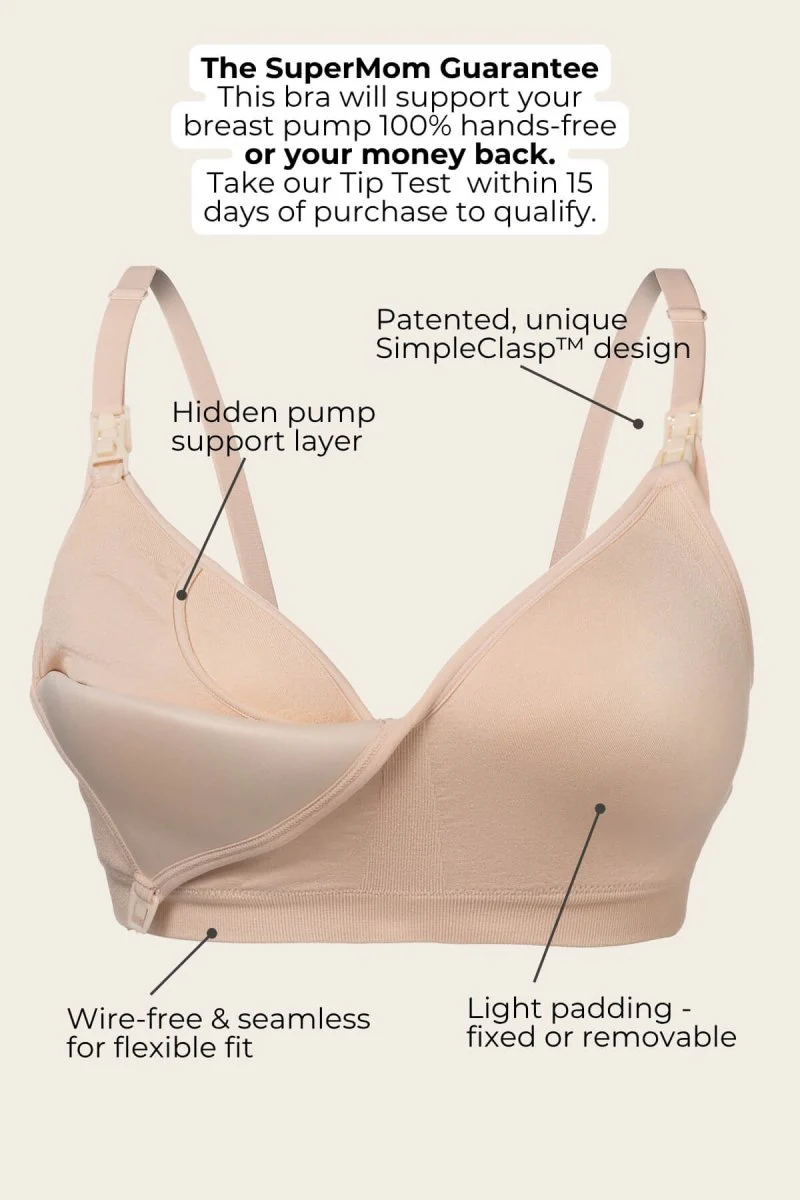 Hue Choose™ | 3-Pack SuperMom Silhouette Pumping Bra - Image 3