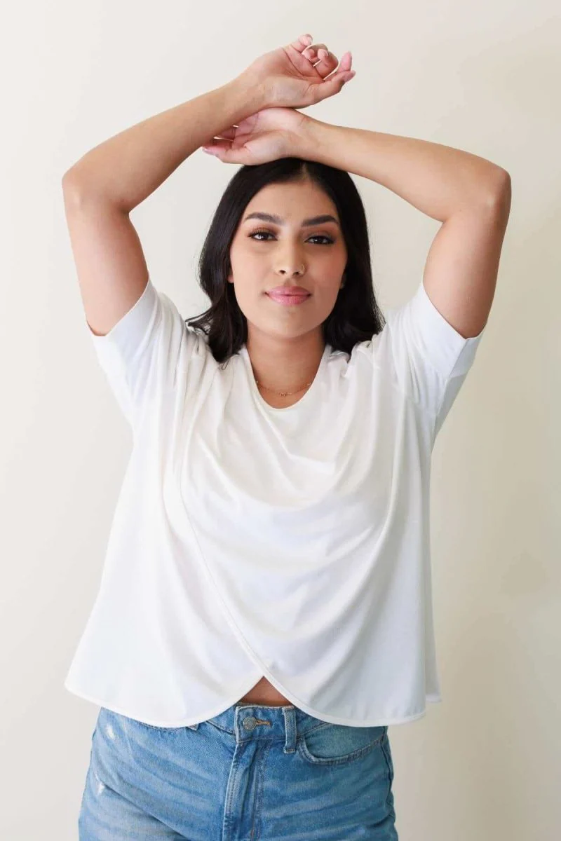 Camille Jersey Nursing Top - Discontinued Color - Image 4