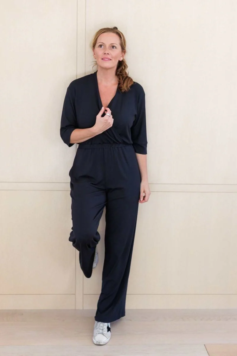Emma Ribbed Nursing Jumpsuit - Image 3