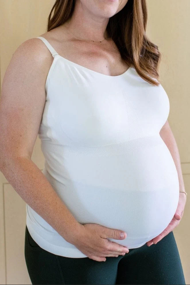 Stages Maternity, Nursing & Wearable Pump Tank Top | Pearl - Image 3