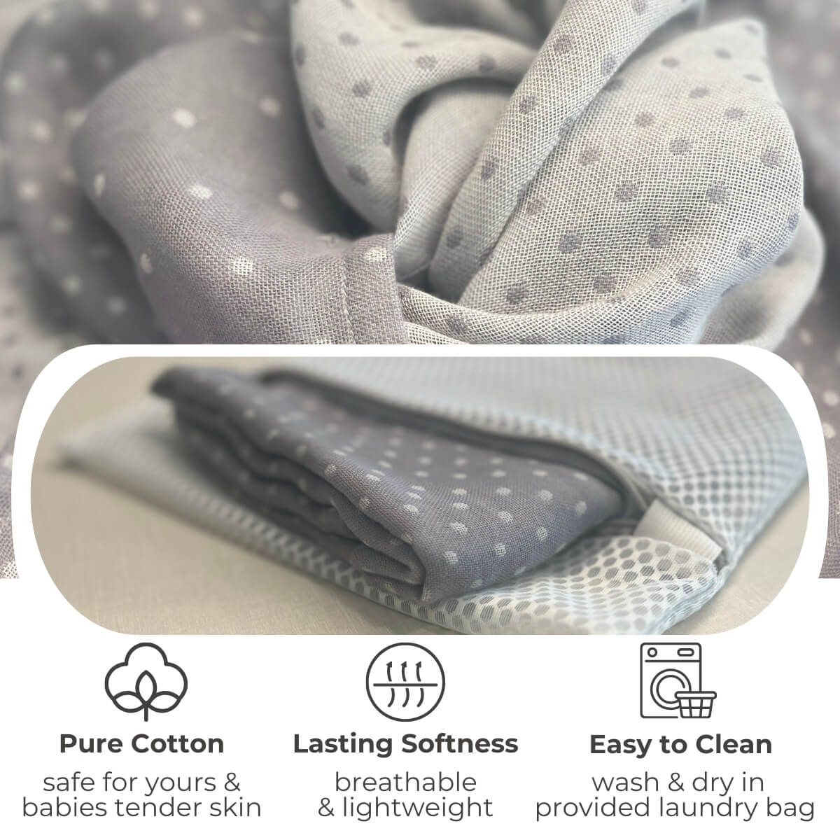 The Haven™ 100% Cotton 7-in-1 Nursing Cover - Image 6