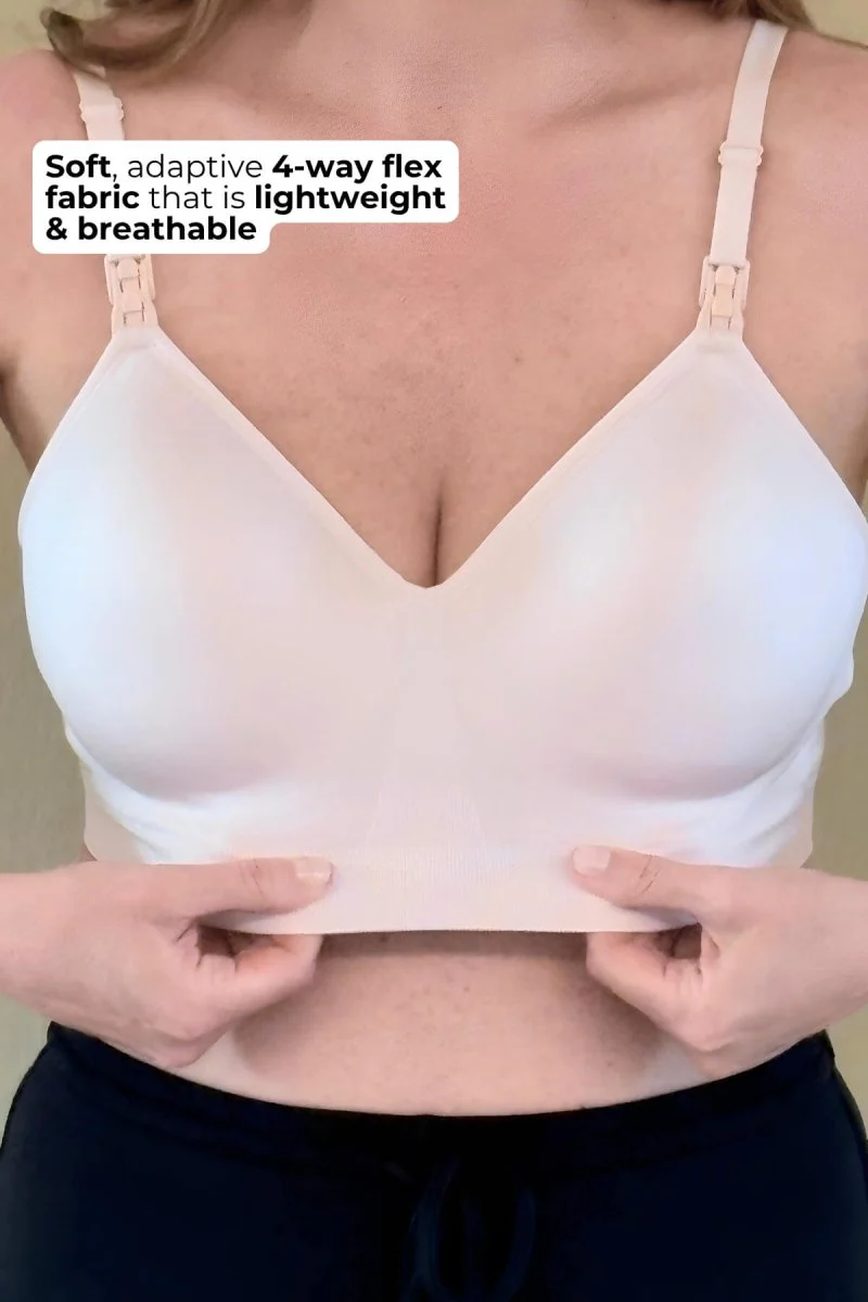 SuperMom® Silhouette Hands-Free Pumping & Nursing Bra | Ballet Slipper - Image 11
