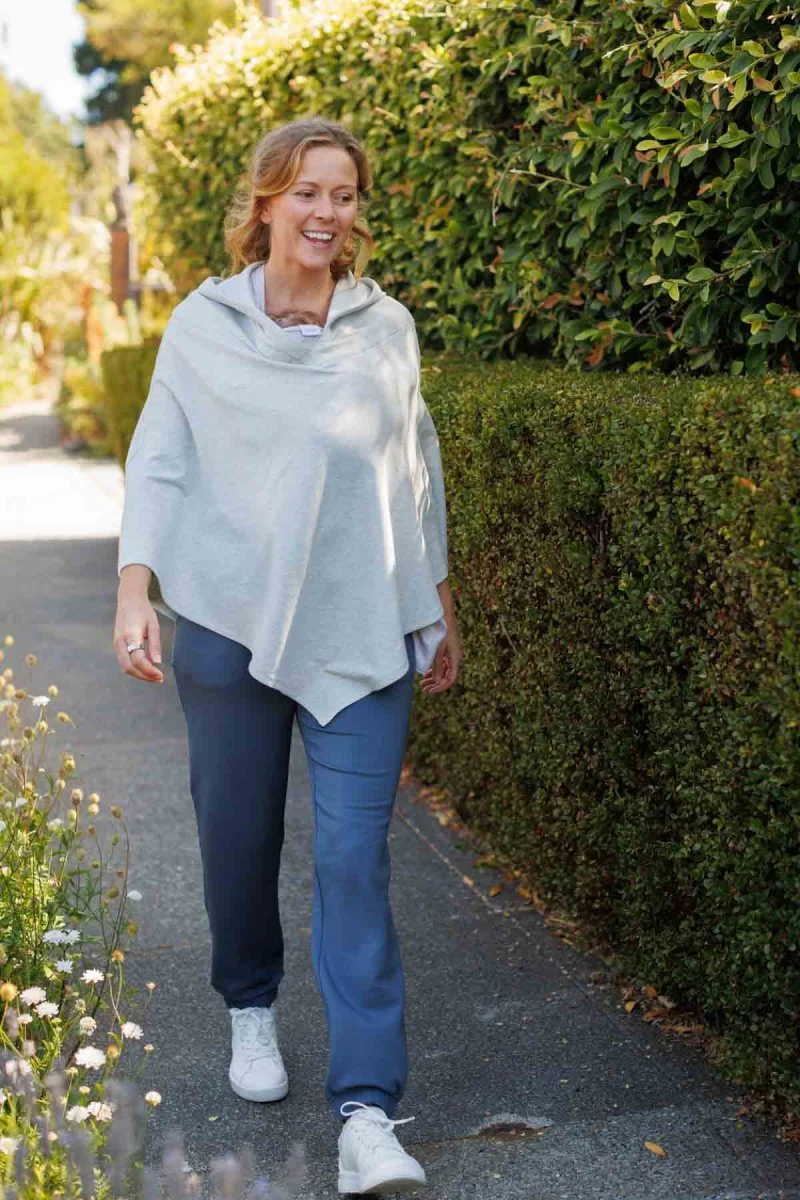 Zoe Fleece Hooded Poncho - Image 12