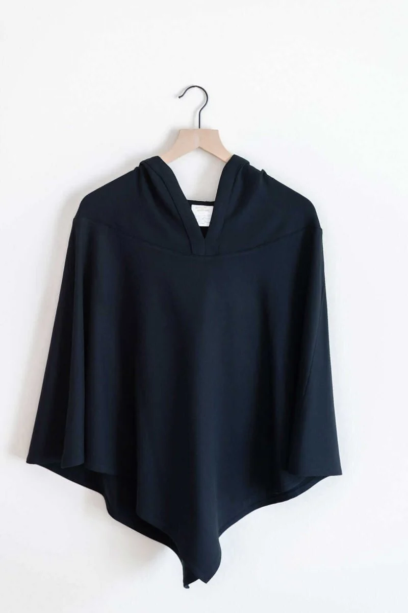Zoe Fleece Hooded Poncho - Image 5