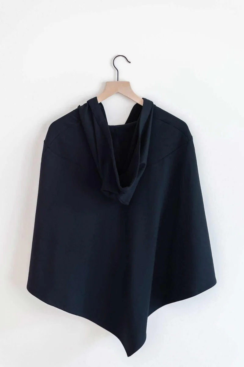 Zoe Fleece Hooded Poncho - Image 6